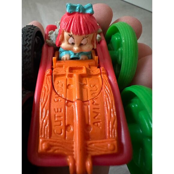 McDonald's 1990 Cute Fuzzy Animals Bugs Bunny Dual Racer Car Happy Meal Toy. - Picture 7 of 10